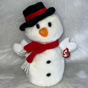 TY BEANIE BABY 12” SNOWBALL THE SNOW MAN